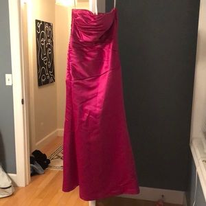 Hot pink bridesmaid or prom dress size 8